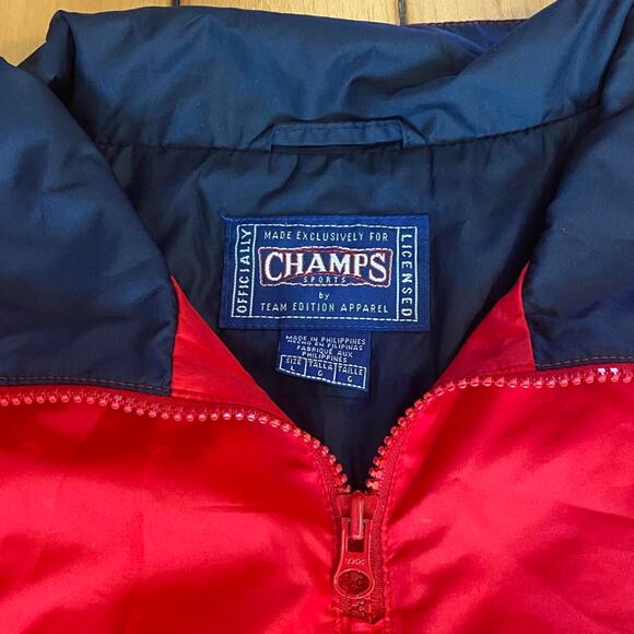 Vintage 1990s-Y2K Gonzaga Bulldogs Embroidered Lightweight Bomber Jacket Large - Picture 3 of 4